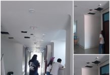 Plafon Tower A dan Tower B Rusak