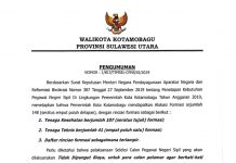 Pemkot Umumkan Alokasi CPNS 2019