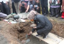 Walikota Tatong Baru Melakukan Peletakan Batu Pembangunan Pesantren Ayyastiyah BMR