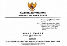 Suara Sama, Pendidikan-Usia Penentu Calon BPD Walikota Kotamobagu Turunkan Surat Edaran Pemilihan Anggota BPD