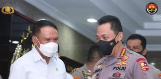 Menpora Zainudin Amali bertemu Kapolri Jenderal Pol Listyo Sigit Prabowo