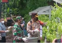 Posko Kampung Tangguh Jaya Bagikan Hasil Panen