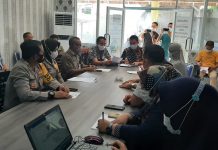 Pajasera Komit Terapkan Prokes Covid-19 Suasana rapat dengan instansi terkait
