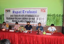 KPU KK Dapat Apresiasi Mantan DKPP KPU Kota Kotamobagu