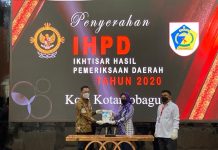 Serahkan LKPD 2020, Pemkot Siap Diaudit BPK RI Walikota Tatong Bara