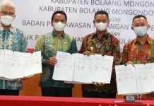 Pemkab Boltim dan BPKP-BSG Bangun Kerjasama Penandatanganan MoU kerjasama SIMDA dan KASDA online