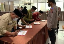 Polres Boltim Canangkan Zona Integritas Penandatanganan Pakta Integritas