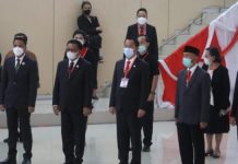 Sachrul-Oskar Hadiri Pelantikan Andrei-Richard Bupati Boltim Sam Sachrul Mamonto