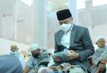 Utamakan Prokes, SSM-OPPO Khusyuk Menjalankan Shalat Ied Bupati Boltim Sam Sachrul Mamonto