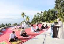 Walikota Tatong Bara Shalat Idul Adha di Rumah Passi Walikota Kotamobagu Ir Hj Tatong Bara