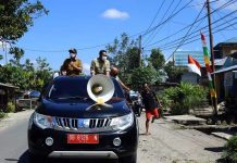 Tekan Covid-19, Bupati-Wabup Bagikan Ribuan Masker Bupati Boltim Sam Sachrul Mamonto