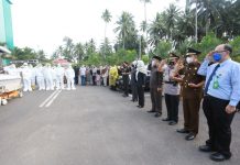 Walikota TB Beri Penghormatan Terakhir Kepada Mantan Wagub Sulut Walikota Kotamobagu Ir Hj Tatong Bara