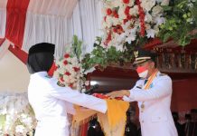 Bupati Pimpin HUT RI di Lapangan Pondabo Bupati Boltim Sam Sachrul Mamonto