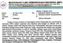 Ajak Kerjasama Pemkot, MIPI Gelar Webinar Tentang Desa