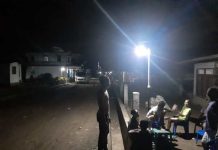 Pemdes Jiko Belanga Bangun Lampu Penerang Jalan Desa Jiko Belanga