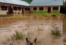 Hujan Deras, Rumah di Empat Desa Tergenang Air Sekolah SMP 1 Nuangan
