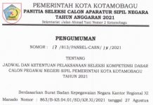 Ini Jadwal dan Ketentuan Pelaksanaan SKD Kotamobagu