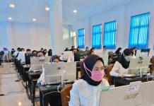 Tuntaskan 37 Sesi, Sebanyak 3.318 Ikut SKD CPNS Kotamobagu Para peserta saat mengikuti tes SKD CPNS Kotamobagu