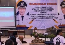 APBDes Tepat Sasaran, Pemkab Boltim Gelar Bimtek Bagi Sangadi Hingga BPD Bintek APBDes