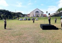 Apel Gelar Pasukan, Wakapolres Boltim Ingatkan Pentingnya Deteksi Dini Wakapolres Kompol Hadisiswoyo Gobel