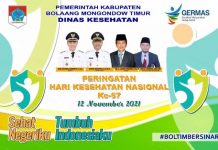 HKN ke-57 Tahun, Pemkab Boltim Gelar Vaksinasi Massal Hari Kesehatan Nasional