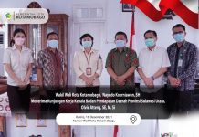 Wakil Walikota Sambut Kunjungan Kerja Kepala Bapenda Sulut Wakil Walikota Nayodo Koerniawan