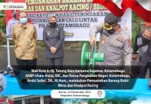 Walikota Hadiri Pemusnahan Miras dan Knalpot Bising