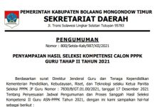 Hasil Seleksi PPPK Boltim Diumumkan, Ini Nama-namanya