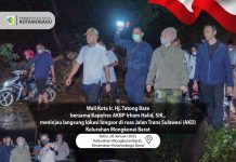 Walikota Kawal Pembersihan Jalan AKD Mongkonai Barat, Tatong Bara: Sekarang Sudah Terbuka Walikota Tatong Bara Tinjau Lokasi Bencana