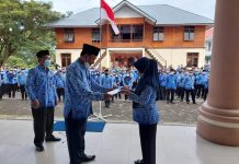 Pemerintah Kabupaten Boltim Gelar Apel Korpri SK Pensiun PNS