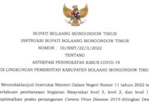 PPKM Level 2, Pemkab Boltim Berlaku WFH