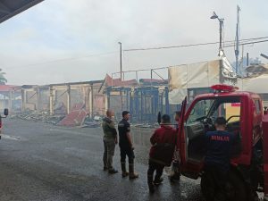 Kebakaran Kantor Polres Kotamobagu 