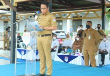 Bupati Sam Sachrul Mamonto Pimpin Apel Perdana Tahun 2022, Ini Yang Disampaikan