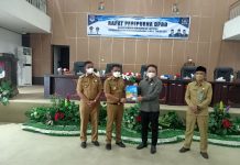 Hadiri Paripurna DPRD, Bupati Sam Sachrul Mamonto Sampaikan LKPj 2021