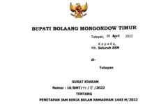 Pemkab Boltim Tetapkan Jam Kerja Terbaru, Ini Jadwalnya