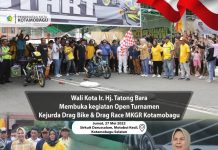Wali Kota Tatong Bara Menghadiri Pembukaan Drag Race dan Drag Bike Motoboi Kecil