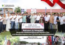 Wali Kota Tatong Bara Hadiri Festival Binarundak sekaligus Pembukaan Amor Cup