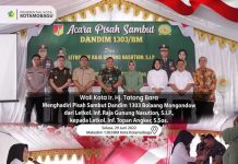 Wali Kota Tatong Bara Hadiri Pisah Sambut Komandan Kodim 1303/Bolmong