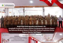 Pemkot Kotamobagu Sosialisasi PermenPAN-RB Nomor 6 Tahun 2022