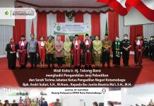 Wali Kota Tatong Bara Hadiri Serah Terima Jabatan Ketua Pengadilan Negeri Kotamobagu