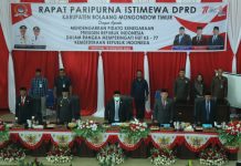 Bupati SSM Ikuti Rapat Paripurna Mendengarkan Pidato Presiden Joko Widodo