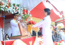 Bupati Boltim Sam Sachrul Mamonto Pimpin Upacara HUT ke-77 RI