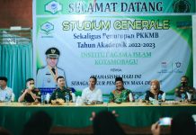 Pemateri Mahasiswa Baru IAI Kotamobagu, Bupati SSM Sampaikan Ini