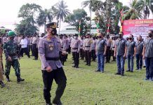 Pimpin Apel Gelar Pasukan, Kapolres AKBP Dasveri Abdi: Laksanakan Pengaman Sebaik-baiknya
