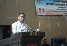 Hadiri Paripurna APBD 2023, Bupati SSM Sampaikan Ini Bupati Boltim Sam Sachrul Mamonto