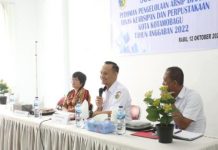 Sekda Sofyan Mokoginta Buka Sosialisasi tentang Kearsipan