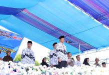 Bupati SSM Pimpin Upacara HUT PGRI dan HGN, Begini Pidatonya Bupati Boltim Sam Sachrul Mamonto