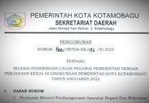 Pemkot Kotamobagu Rekrut PPPK Guru