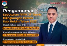 Pemkab Boltim Buka Penerimaan PPPK Jabatan Tenaga Teknis, Simak Selengkapnya