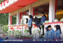 Walikota Tatong Bara Irup HUT KORPRI